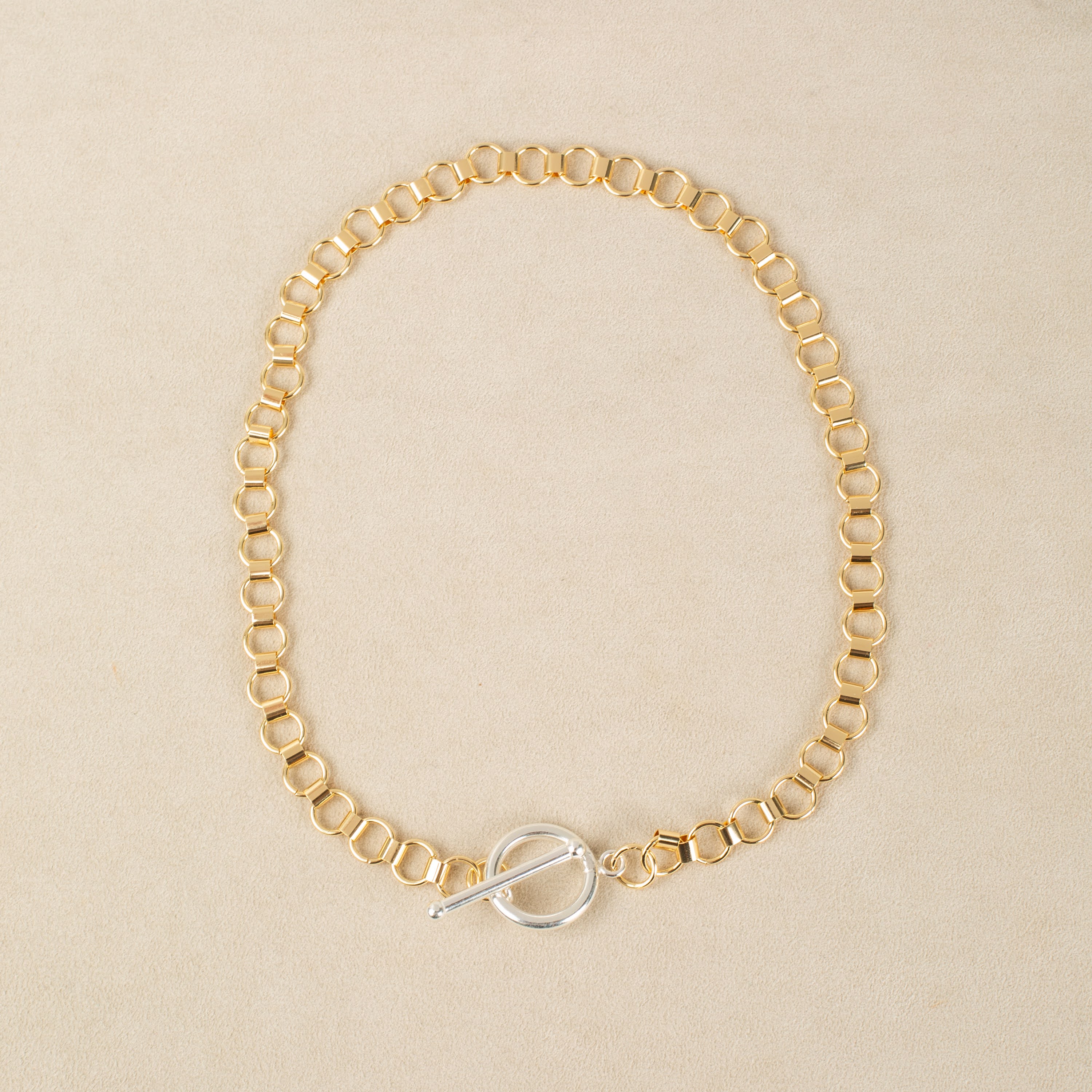 Mixed Metals Statement Necklace