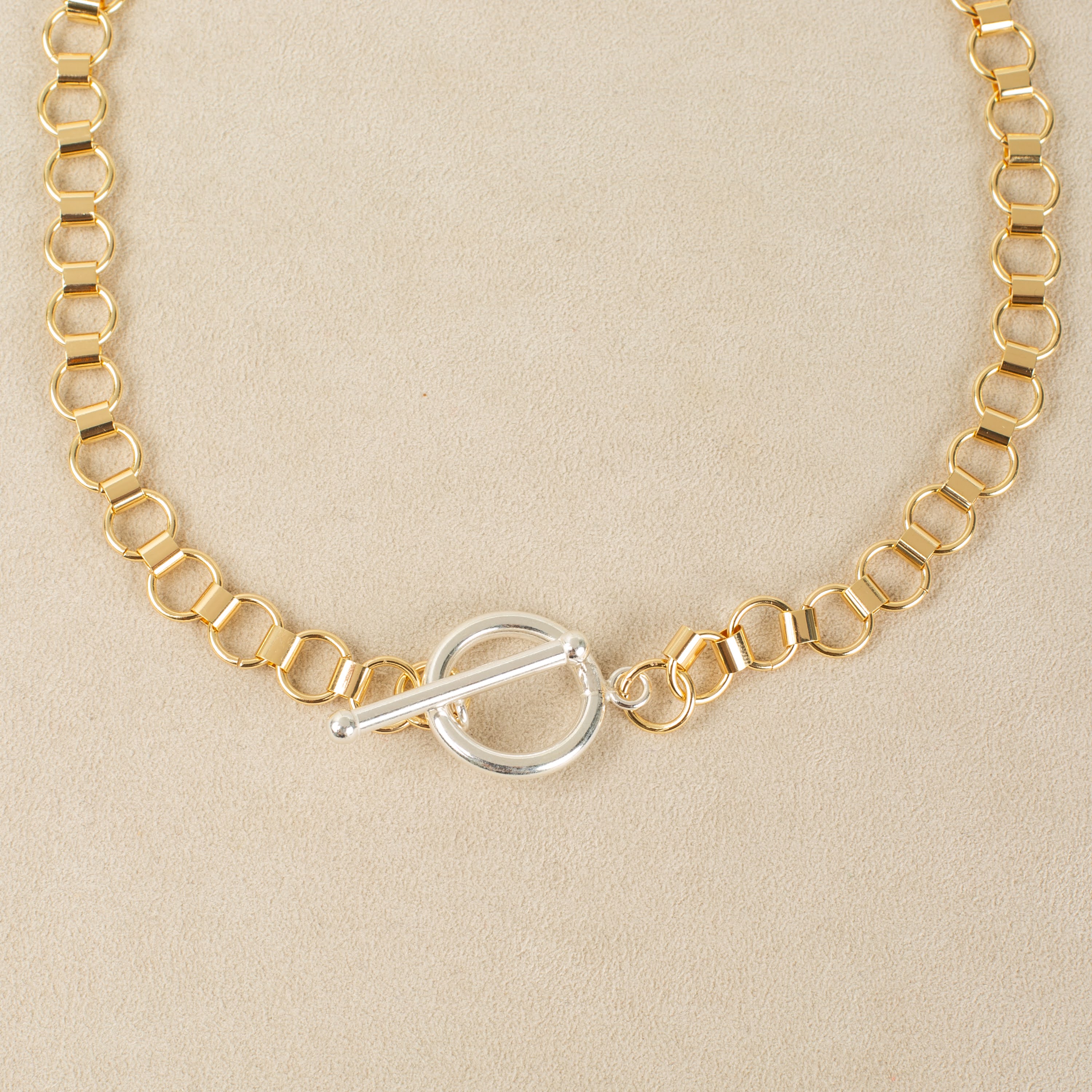 Mixed Metals Statement Necklace