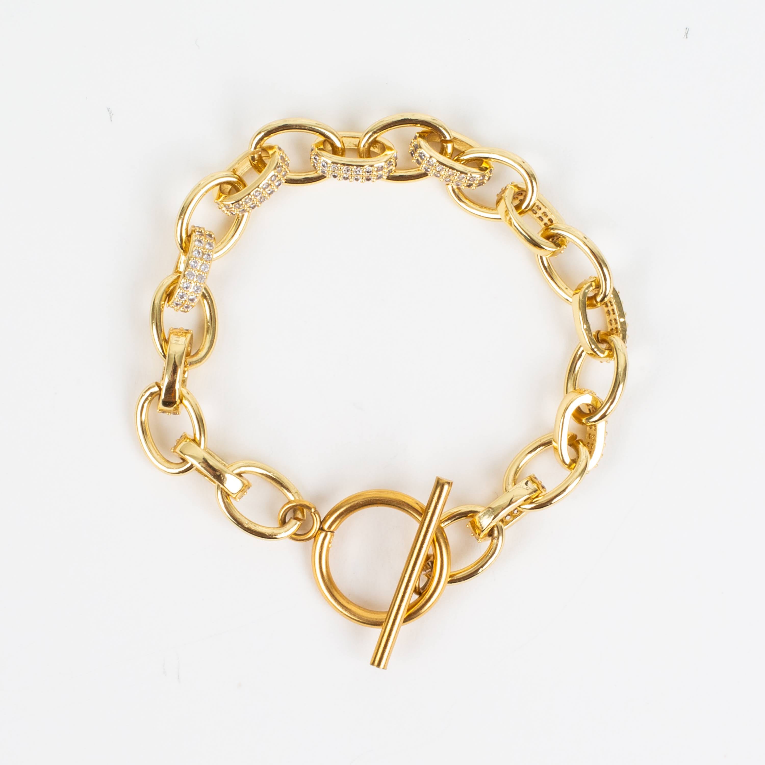 Oval Link Toggle Bracelet