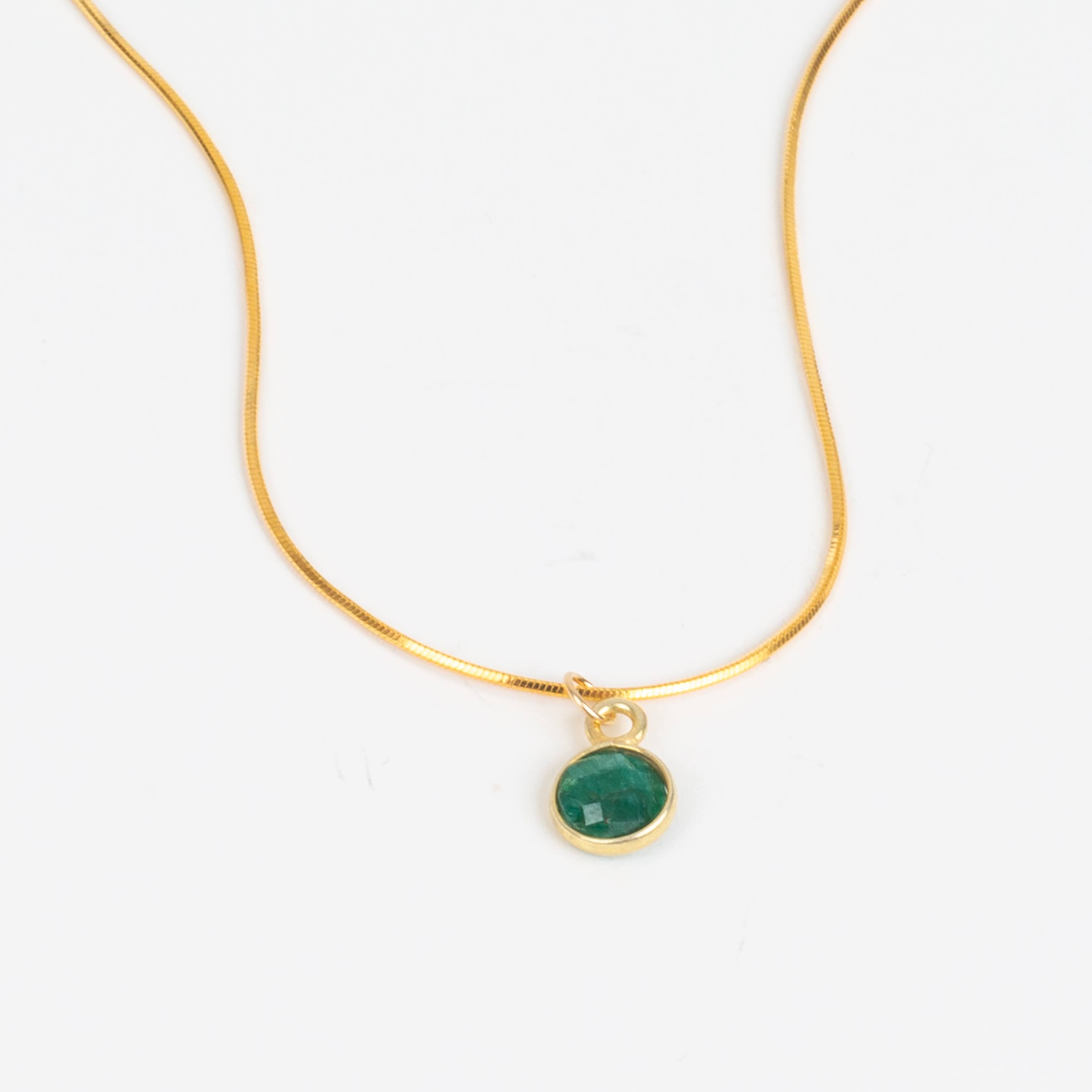 Waterproof Minimalist Gemstone Necklace