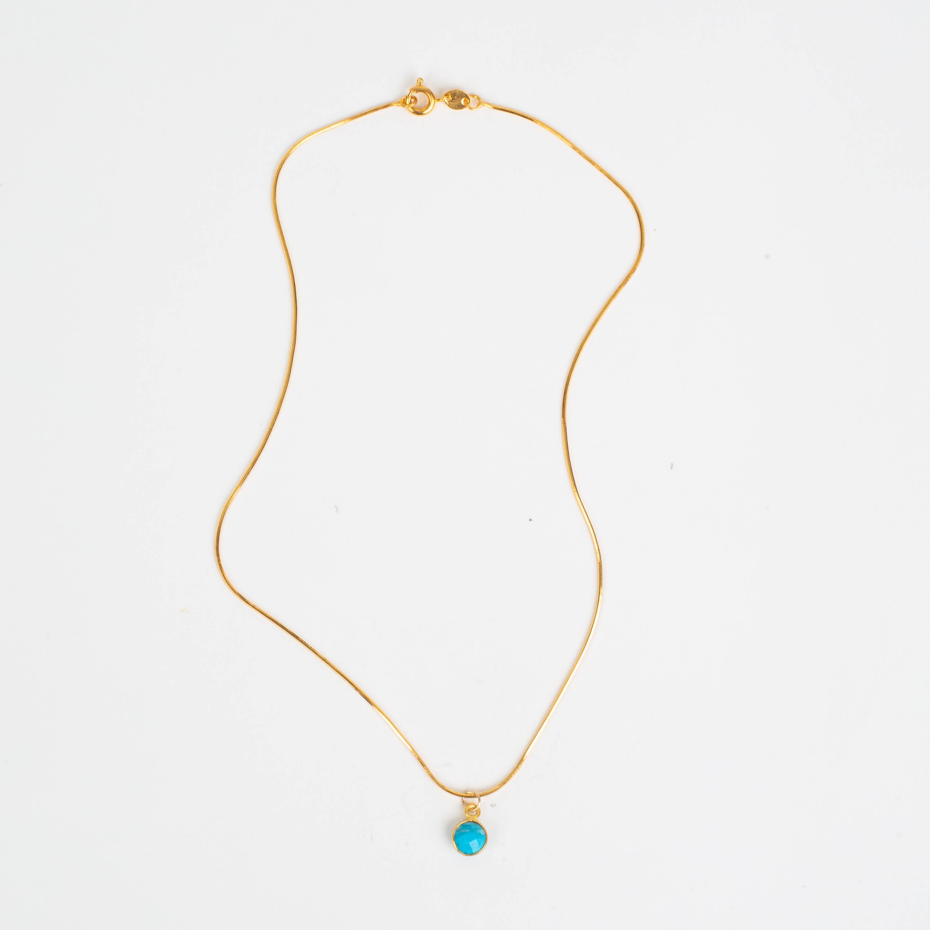 Waterproof Minimalist Gemstone Necklace