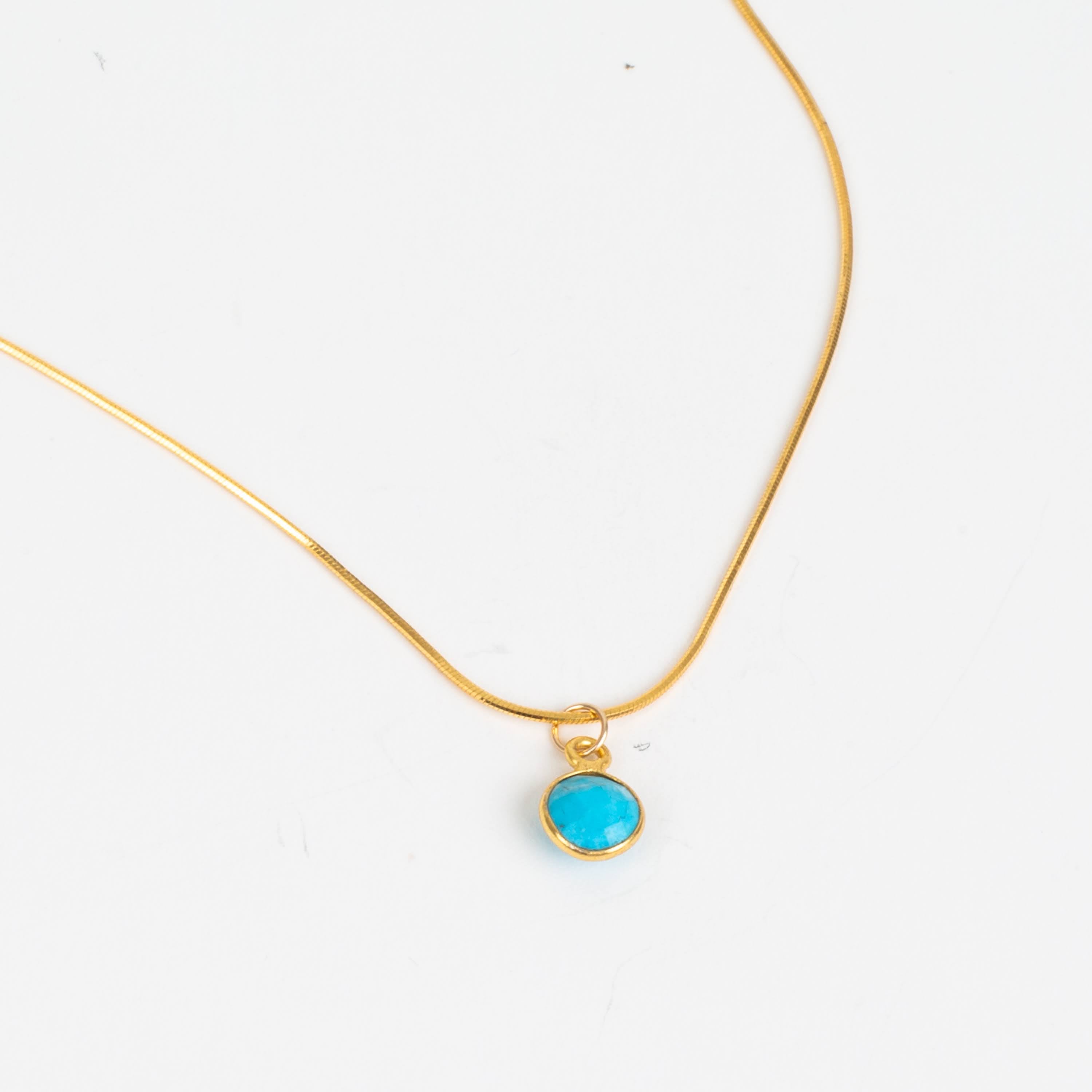 Waterproof Minimalist Gemstone Necklace