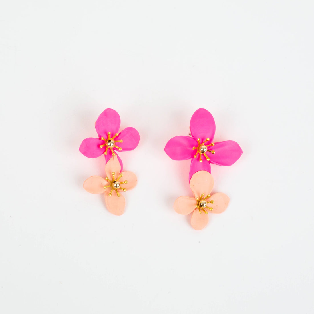Double Drop Charleston Flower Earring