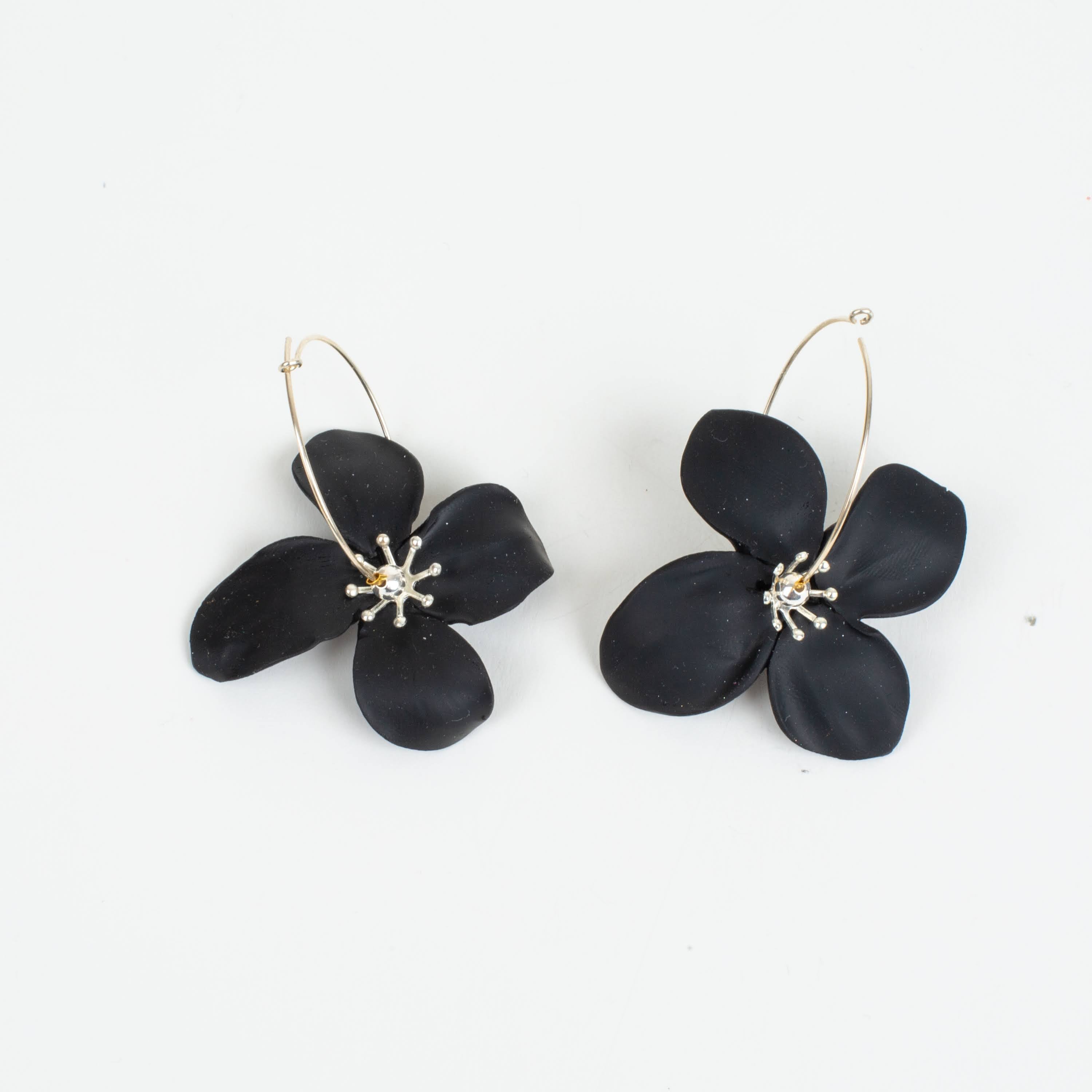 Chatham Flower Hoop Earring