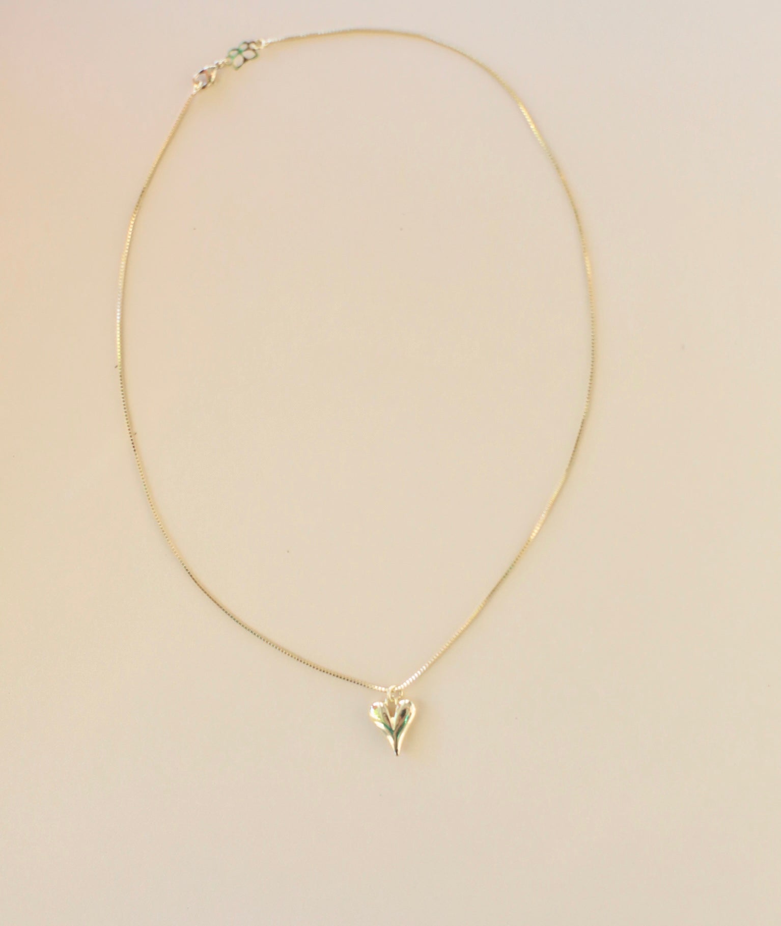 Puffy Heart Pendant Necklace