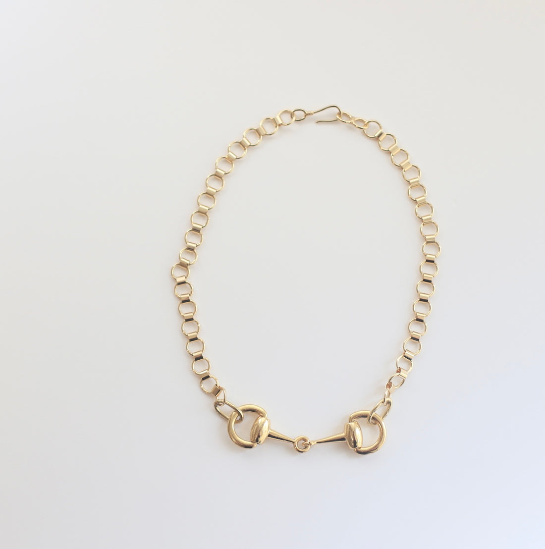 Horsebit Chain Statement Necklace