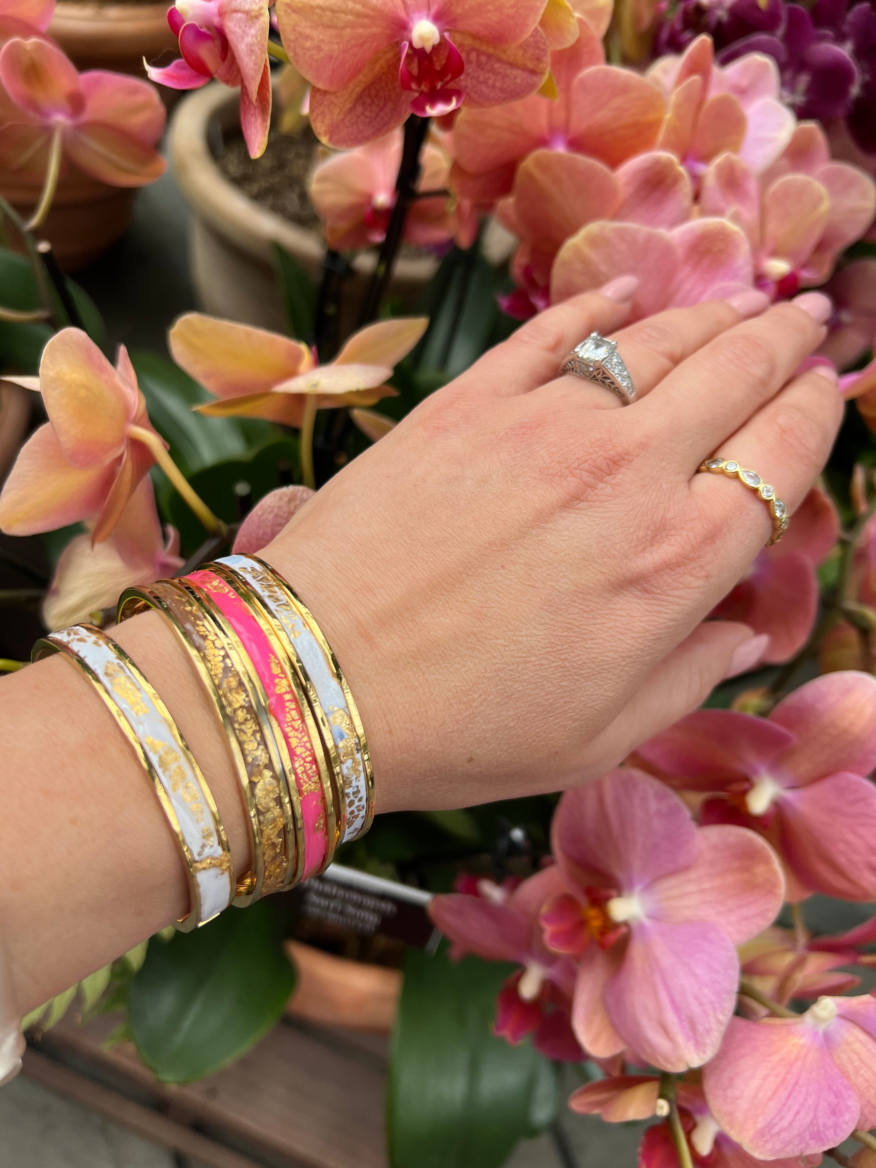 Lumino ColorPop Gold Bangle