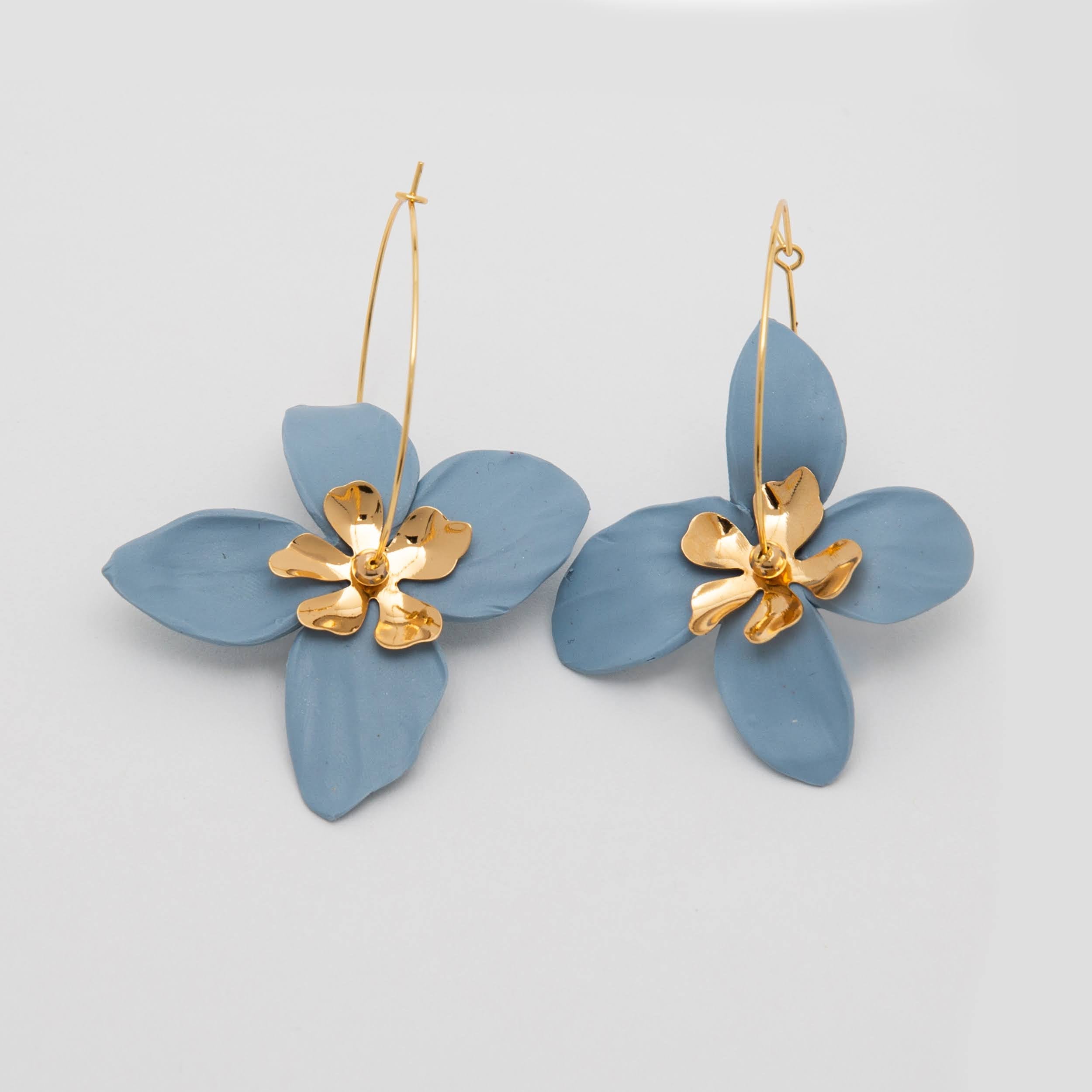 Chatham Flower Hoop Earrings - Stylish Floral Hoops | Forlanya Chatham Flower Hoop Earrings - Stylish Floral Hoops | Forlanya