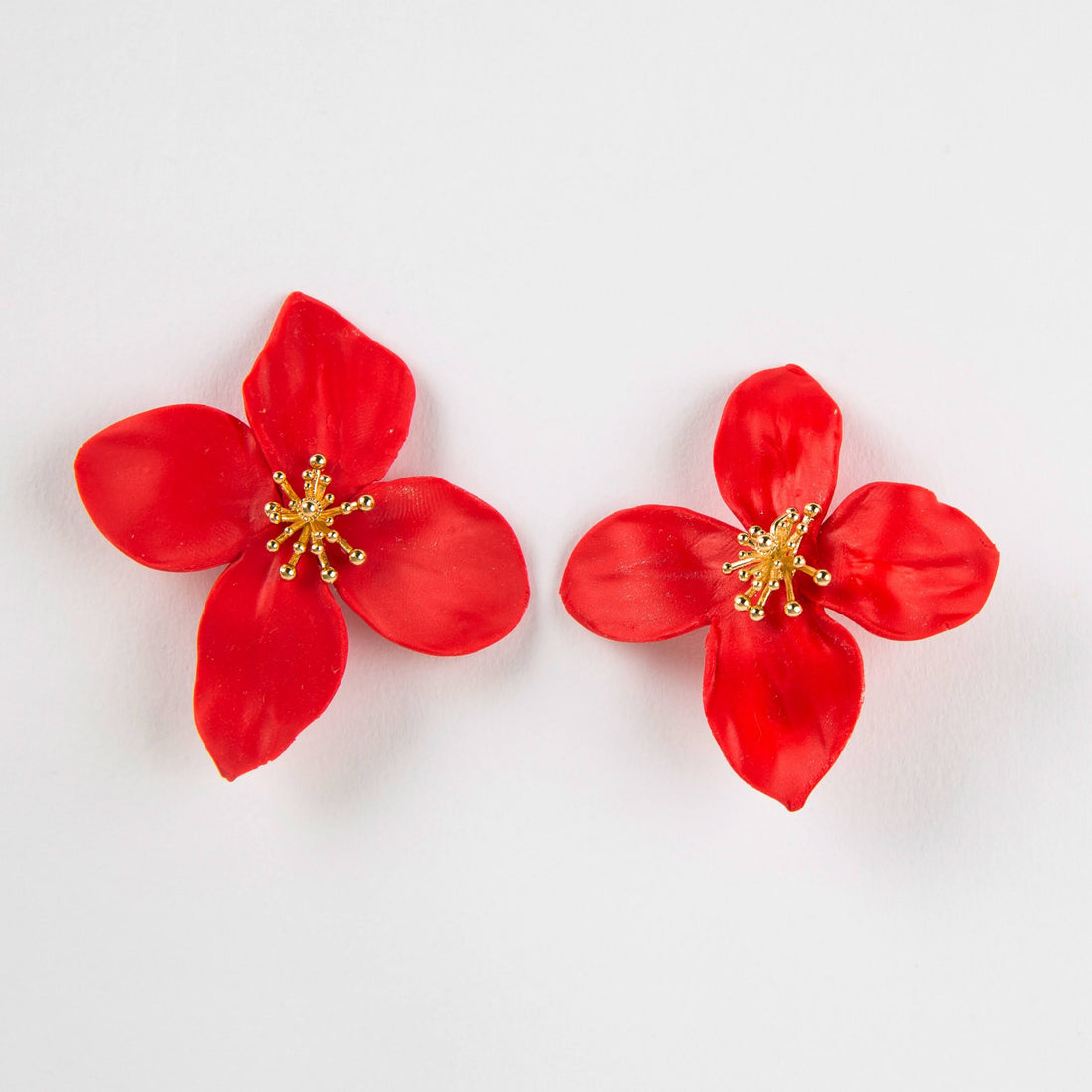 Scarlet Charleston Flower Earring