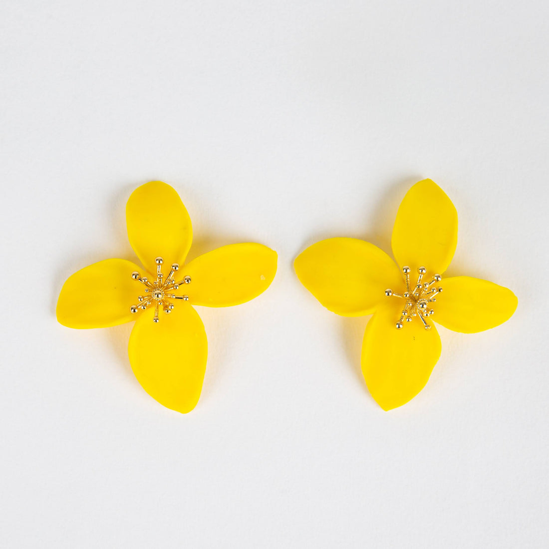 Canary Yellow Charleston Flower Earring