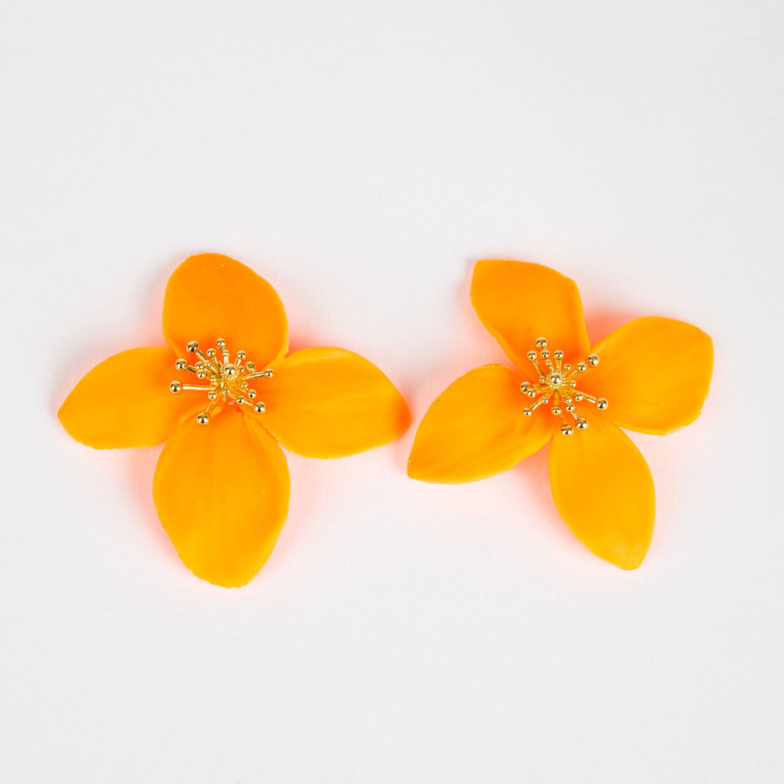 Tangerine Charleston Flower Earring
