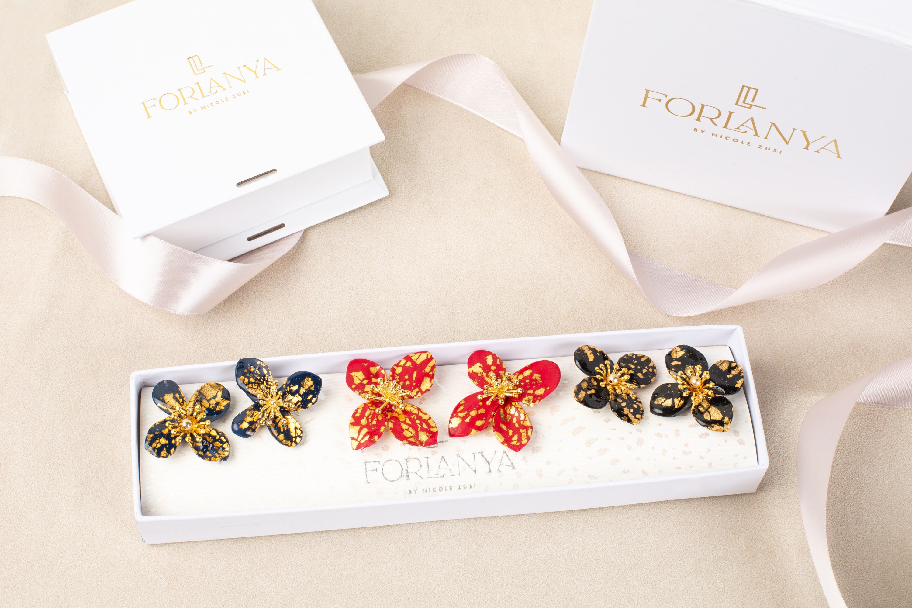 Holiday Gift Set Floral Earring Trio