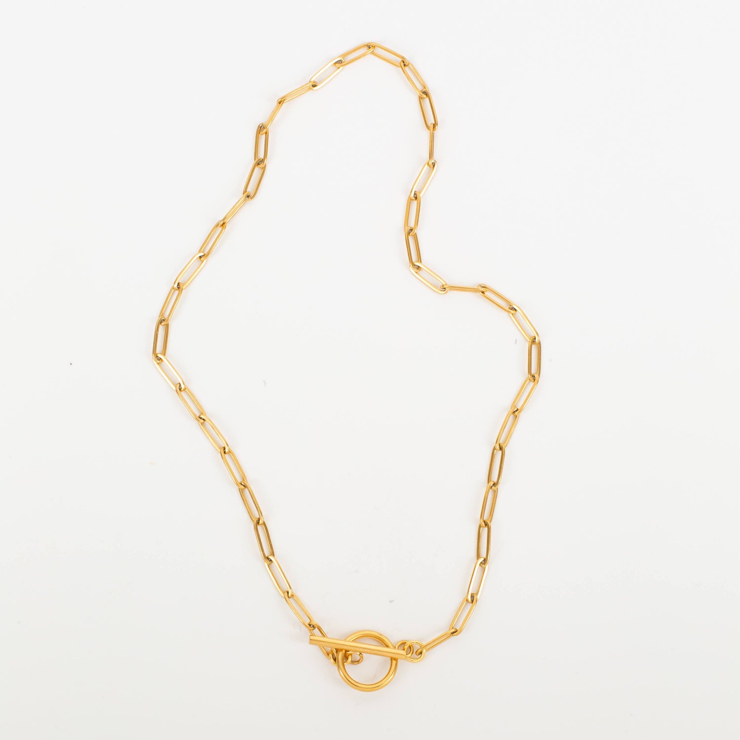 Waterproof Tarnish Proof Stacking Toggle Necklace