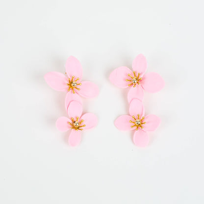Double Drop Charleston Flower Earring