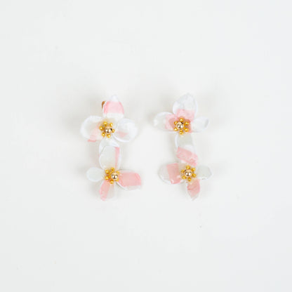 Double Drop Charleston Flower Earring
