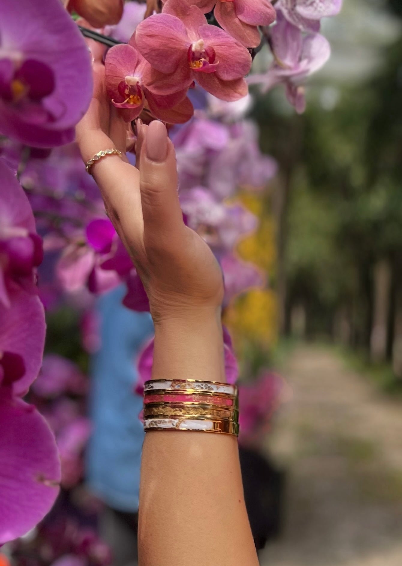 Lumino ColorPop Gold Bangle