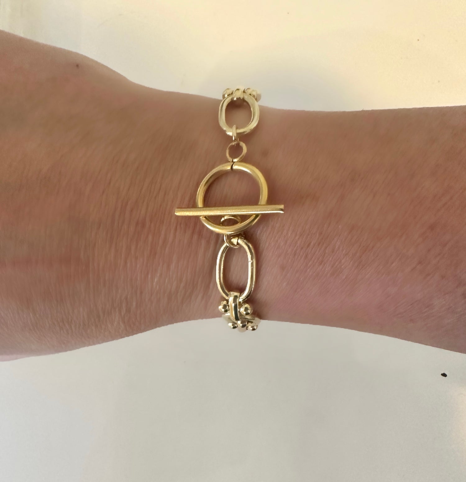 Harper Gold Oval Link Bracelet