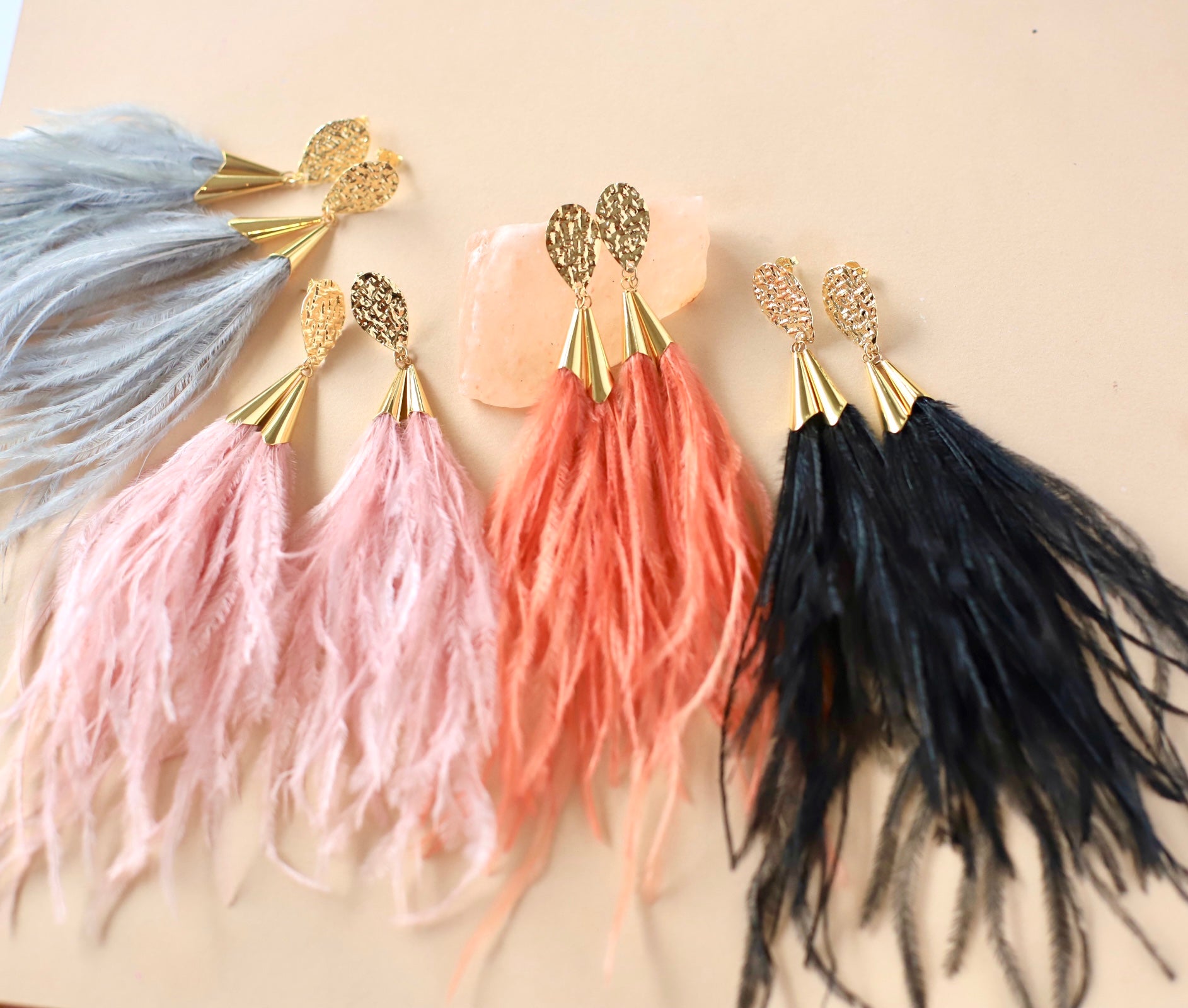 Fringe statement earrings sale