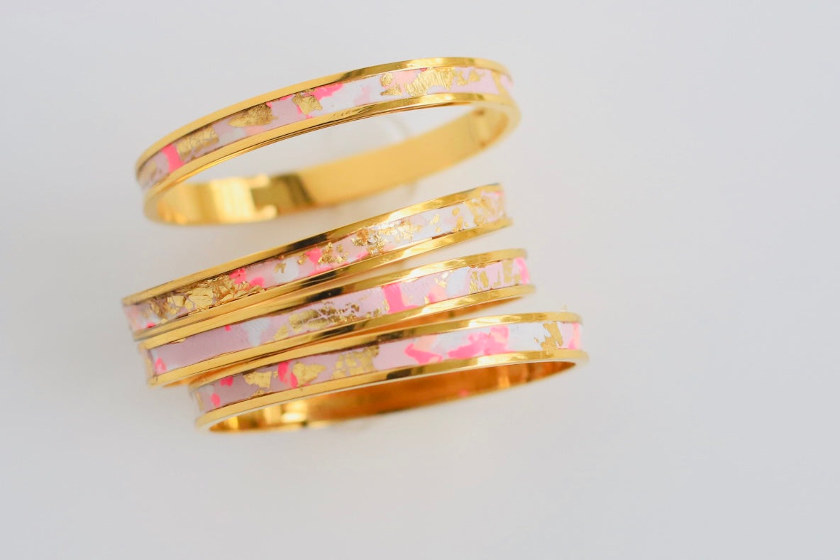 Lumino ColorPop Gold Bangle