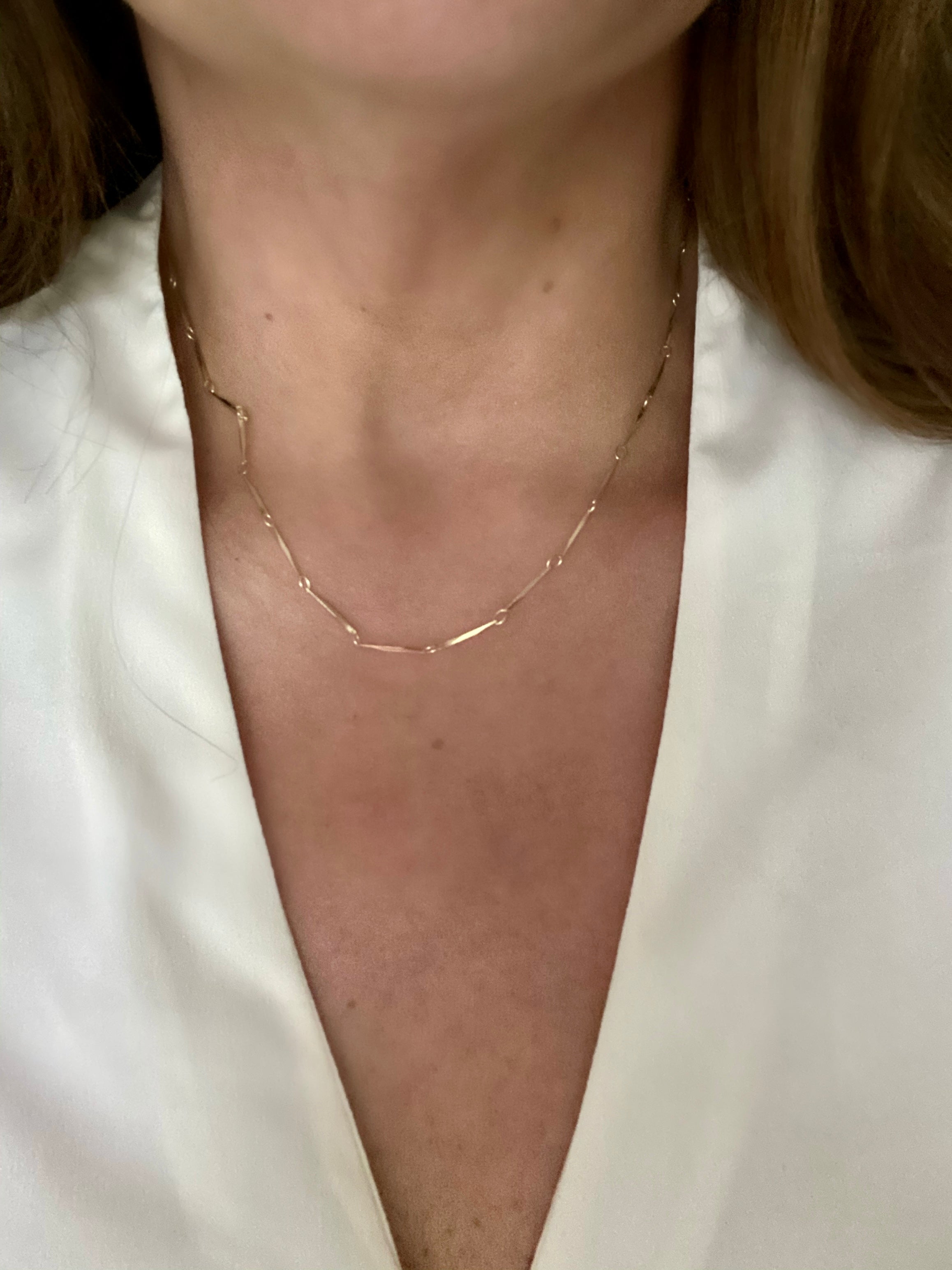 Stylee Lyst Minimalist Marquis Necklace