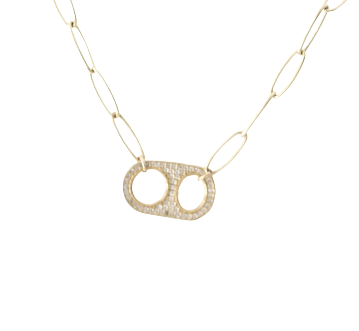 Noelle Pave Soda Tab Necklace