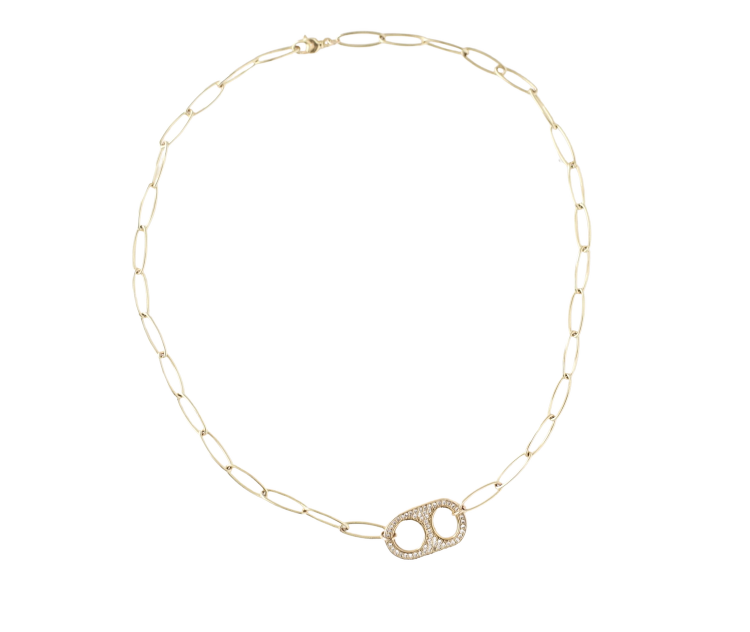 Noelle Pave Soda Tab Necklace