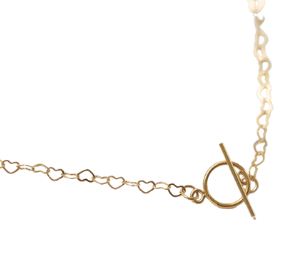 18k Gold Heart Layering Necklace